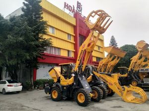 máy xúc lật kẹp gỗ HJ930GK hoằng giai